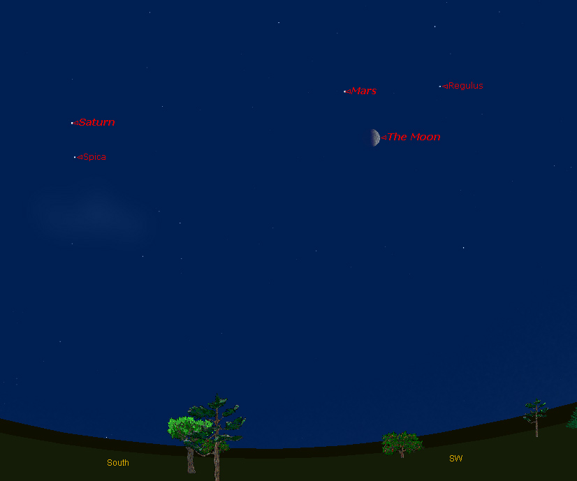 Memorial Day Skywatching: See the Half Moon Pass Mars
